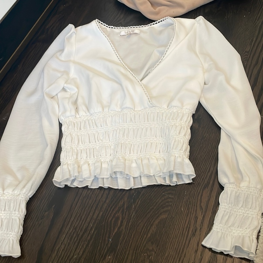 WAYF white blouse